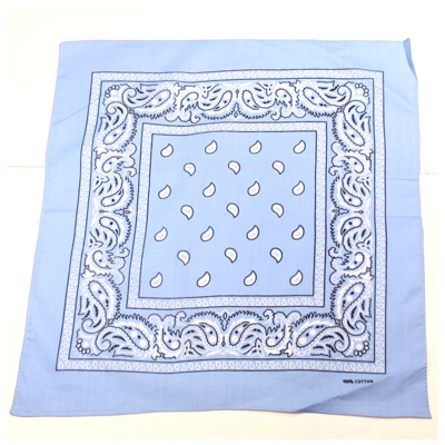 Zac's Alter Ego - Paisley baby blauw Bandana - Blau